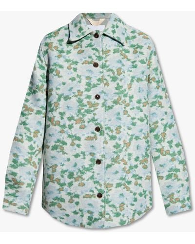 Samsøe & Samsøe ‘Athena’ Jacket With Jacquard Pattern - Green