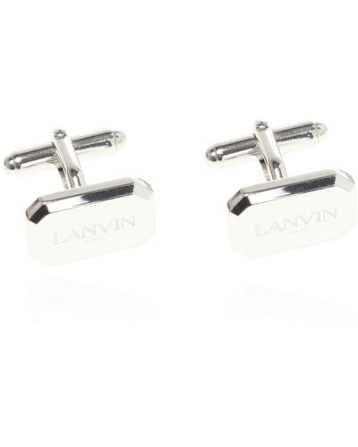 Lanvin Logo Cuff Links - Metallic