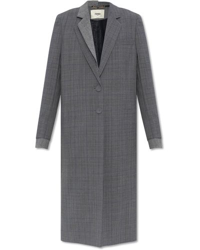 Fendi Wool Coat - Gray