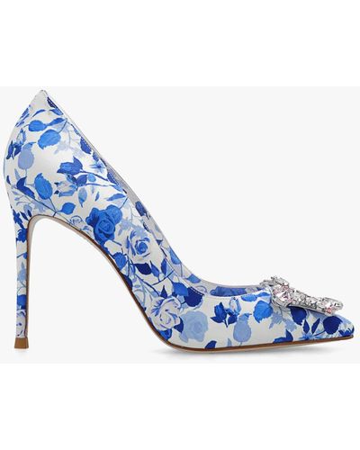 Sophia Webster ‘Margaux’ Stiletto Pumps With Floral Motif - Blue
