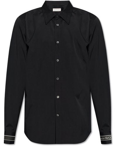 Alexander McQueen Cotton Shirt, - Black