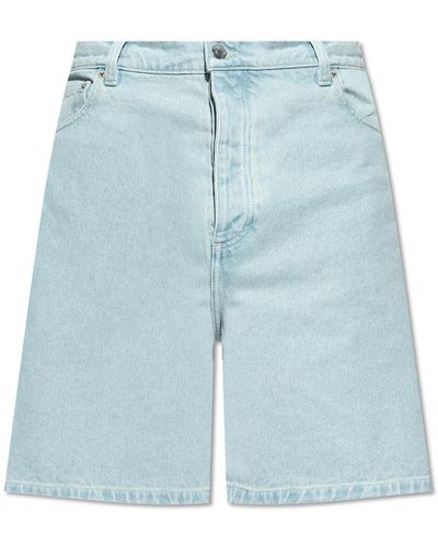Nanushka Denim Shorts, - Blue