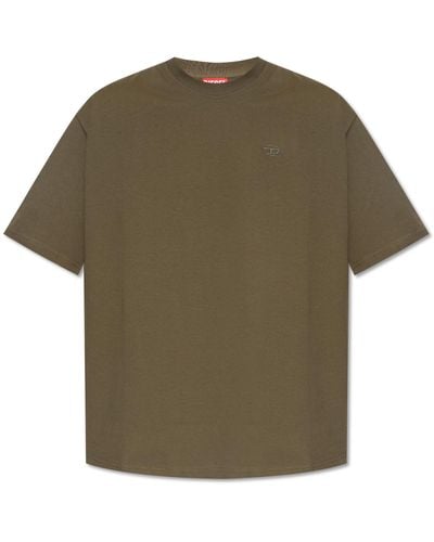 DIESEL 'T-BOGGY-MEGOVAL-D' T-shirt, - Green