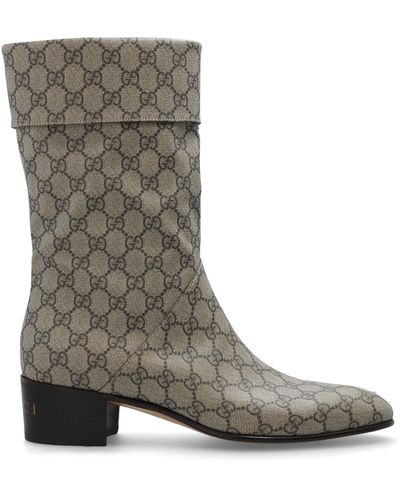 Gucci Heeled Ankle Boots - Brown