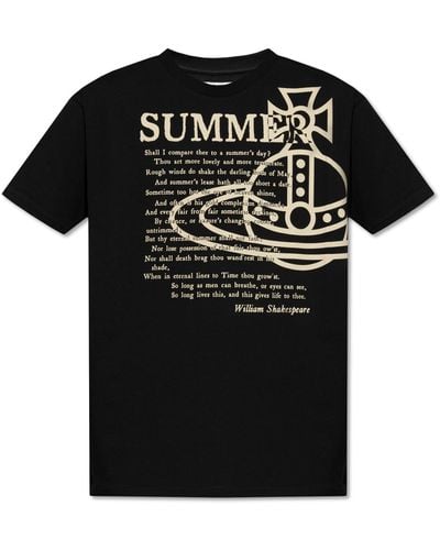 Vivienne Westwood Printed T-shirt, - Black