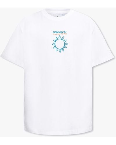 adidas Originals T-shirt With Logo, - White