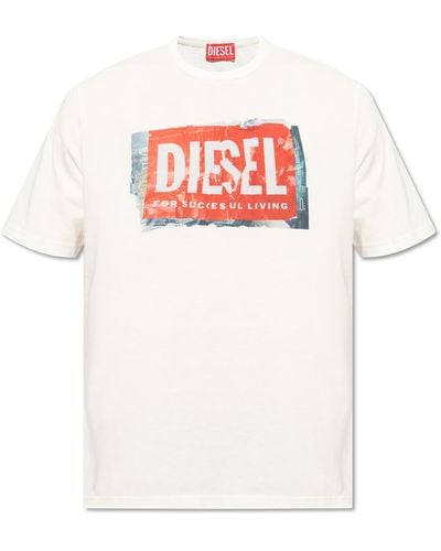 DIESEL T-shirt `t-adjust-q6`, - White