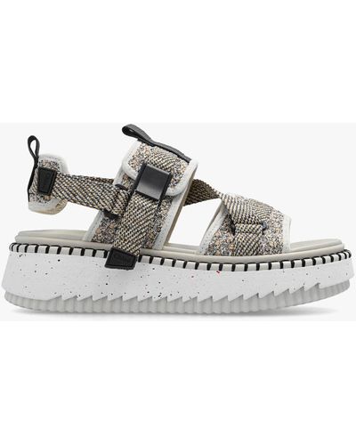 Chloé 'lilli' Platform Sandals, - Grey
