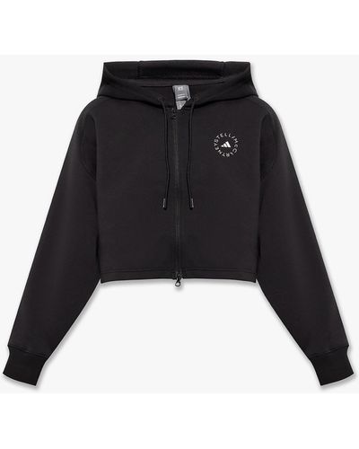 adidas By Stella McCartney Cropped Hoodie - Black