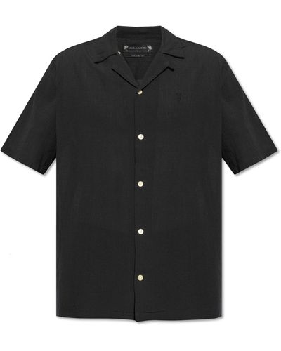 AllSaints Loose Fit 'Valley' Shirt - Black