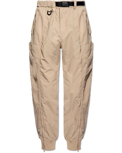 Y-3 Cargo Trousers, - Natural