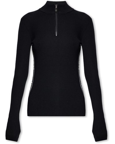 Moncler Jumper With Standing Collar, ' - Black