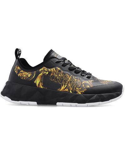 Versace Trainers With Logo - Black