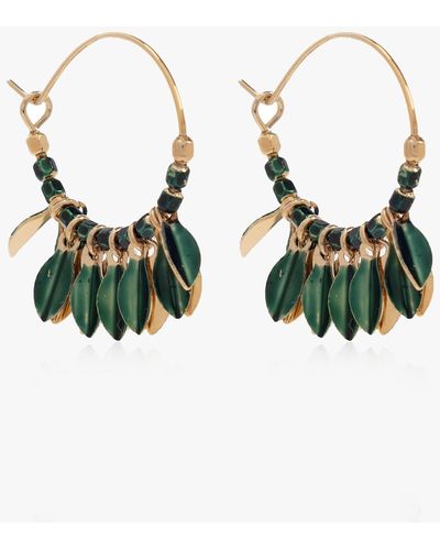 Isabel Marant Hoop Earrings - Green