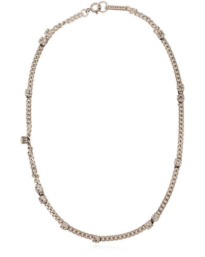 Isabel Marant Crystal Necklace, - Metallic