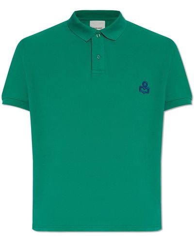 Isabel Marant 'afko' Polo Shirt With Logo, - Green