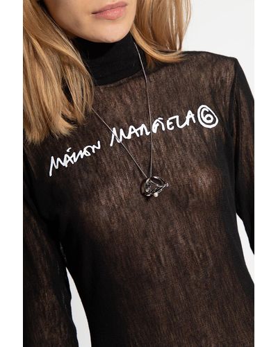 MM6 by Maison Martin Margiela Necklace With Appliqué - Metallic