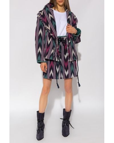 Isabel Marant 'lexine' Patterned Jacket - Multicolor