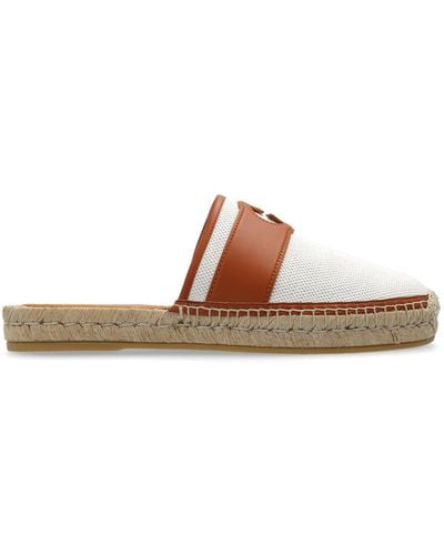 Gucci Slides With Logo, - Brown