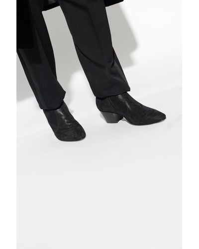 Saint Laurent ‘Vassili’ Heeled Ankle Boots - Black