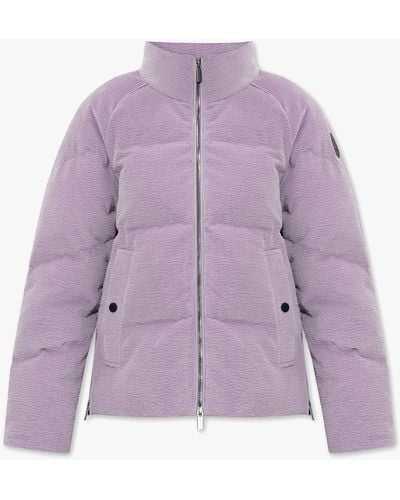 Woolrich Down Jacket With Logo - Purple
