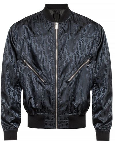 Dior Branded Bomber Jacket - Black
