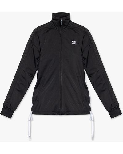 adidas Originals Sweatshirt With Tie Detail, - Black