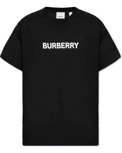 Burberry Printed T-shirt, - Black
