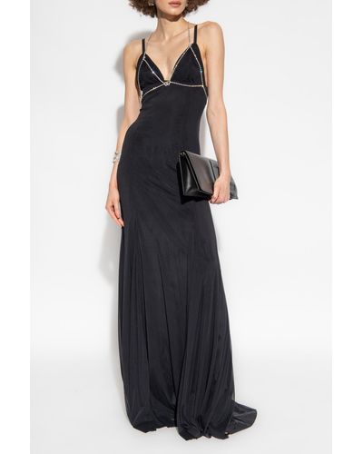 Dolce & Gabbana Maxi Slip Dress - Black