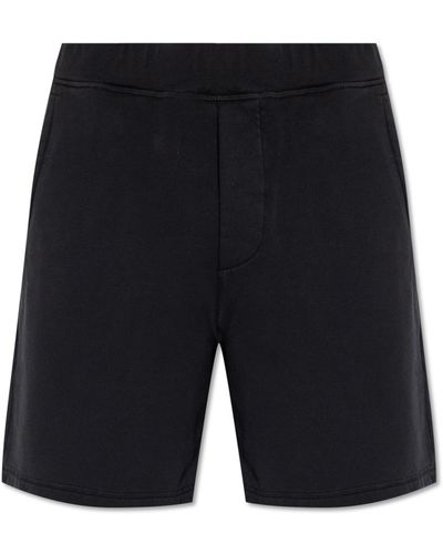 DSquared² Cotton Shorts With Logo - Blue