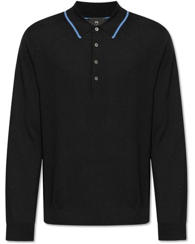 PS by Paul Smith Polo Jumper - Black