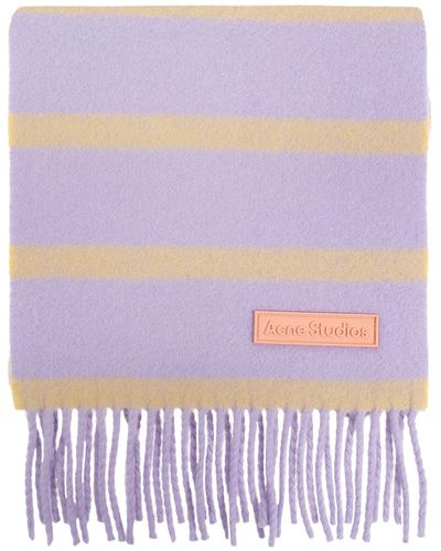 Acne Studios Wool Scarf, - Purple