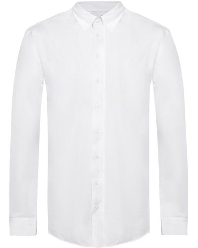 Giorgio Armani Shirt With Snap Collar - White