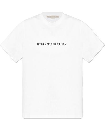 Stella McCartney T-shirt With Logo, - White