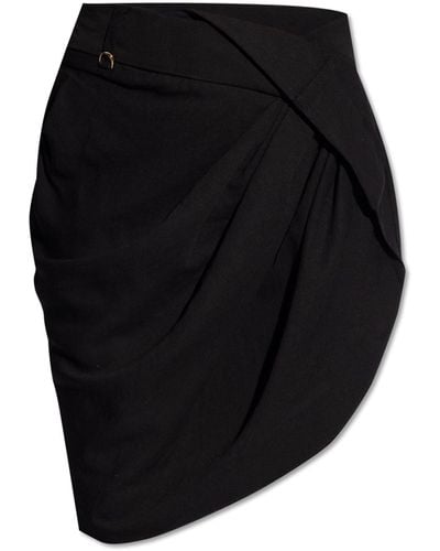 Jacquemus 'saudade' Mini Skirt, - Black