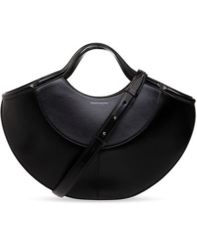 Alexander McQueen 'the Cove' Shopper Bag, - Black