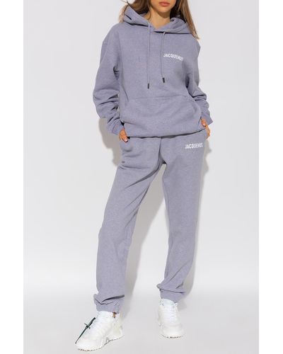 Jacquemus Sweatpants With Logo - Gray