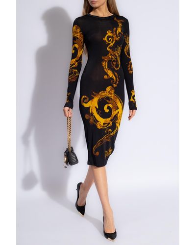 Versace Dress With Long Sleeves - Black
