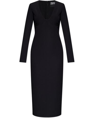 Versace Dress With Decorative Cutouts - Black