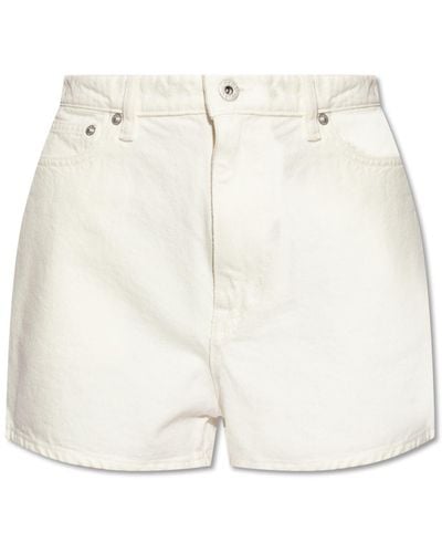 KENZO Denim Shorts, - White