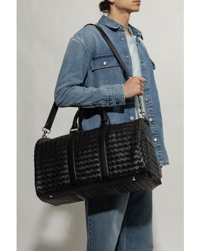 Bottega Veneta Leather Duffel Bag - Black