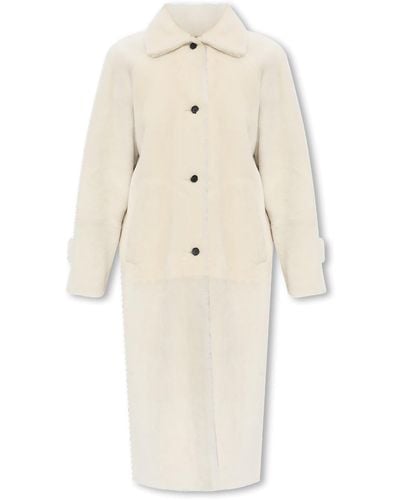 Inès & Maréchal ‘Noble’ Fur Coat - White
