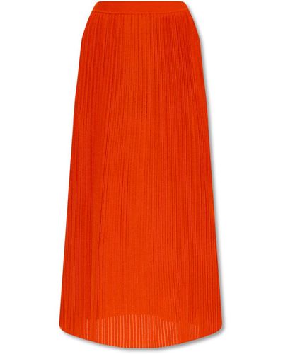 Chloé Ribbed Skirt - Orange
