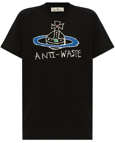 Vivienne Westwood T-Shirt With Logo - Black