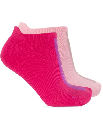 adidas By Stella McCartney Branded Socks Two-pack, - Pink
