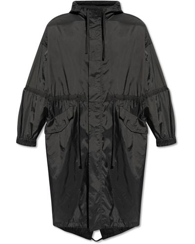 Etudes Studio Hooded Coat - Black