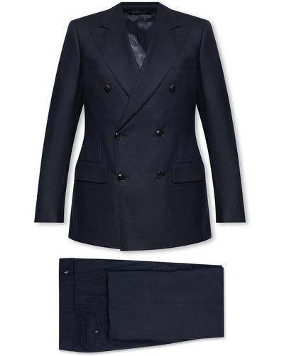 Giorgio Armani Wool Suit - Blue