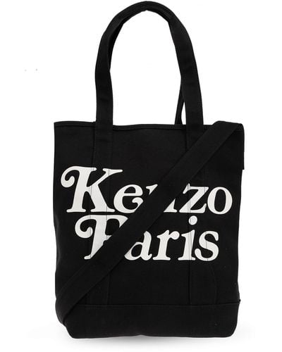 KENZO Shopper Bag With Logo, - Black