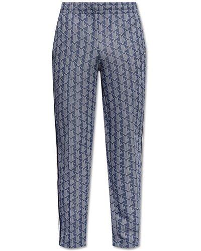 Lacoste Sweatpants With Monogram, - Blue