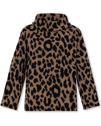 Kate Spade Leopard Print Sweater, - Black